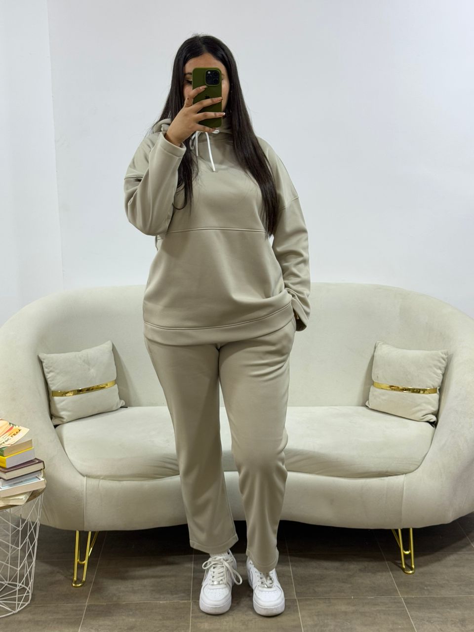 jogging hoodies beige